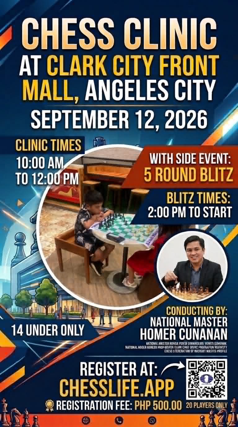 CHESS CLINIC at Clark City FrontMall, Angeles City logo